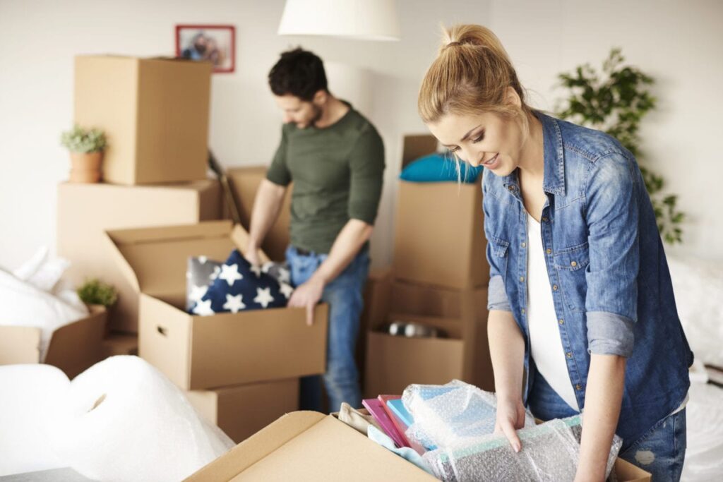 Couples declutter Home